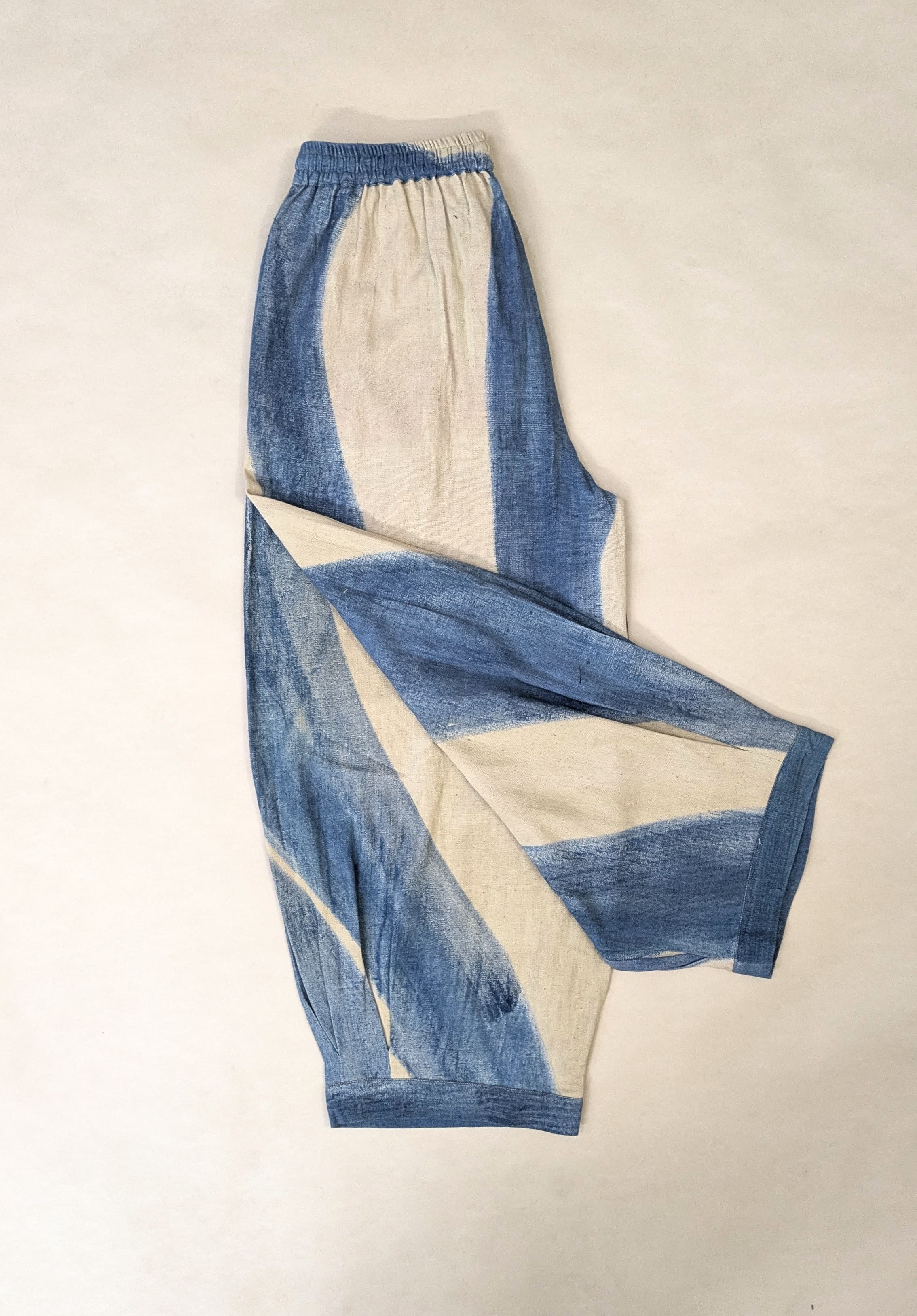 Hand Painted Indigo Pants